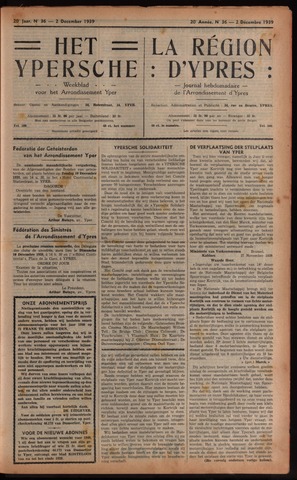 Het Ypersch nieuws (1929-1971) 1939-12-02