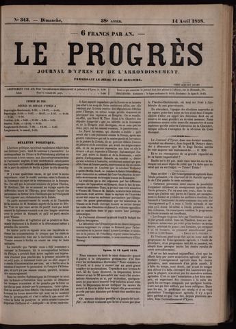 Le Progrès (1841-1914) 1878-04-14