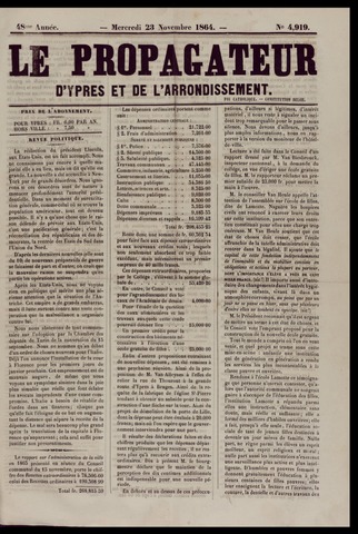 Le Propagateur (1818-1871) 1864-11-23