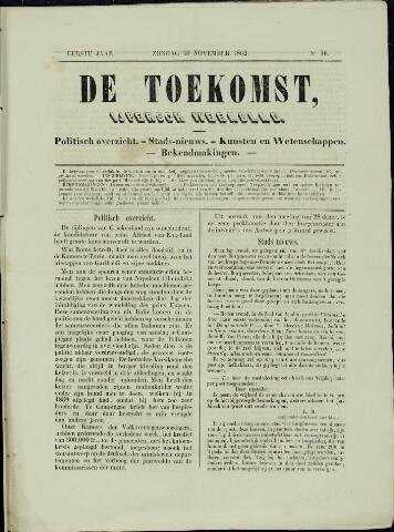 De Toekomst (1862 - 1894) 1862-11-30