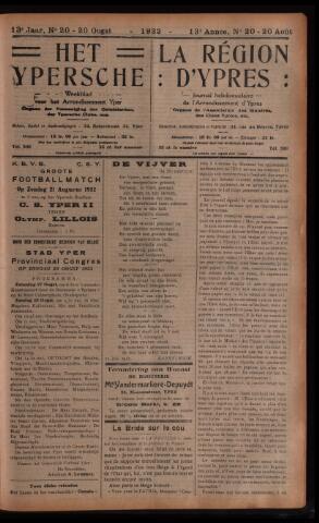 Het Ypersch nieuws (1929-1971) 1932-08-20