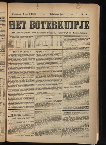 Het Boterkuipje (1846-1871) 1864-04-07
