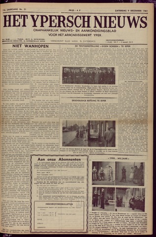 Het Ypersch nieuws (1929-1971) 1961-12-09