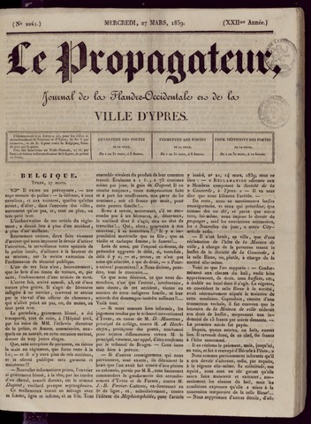 Le Propagateur (1818-1871) 1839-03-27