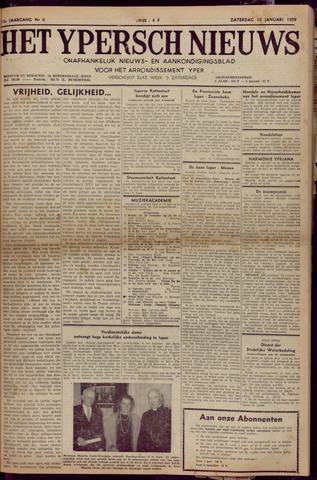 Het Ypersch nieuws (1929-1971) 1959-01-10