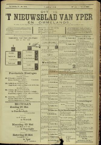 Nieuwsblad van Yperen en van het Arrondissement (1872-1912) 1904-05-21