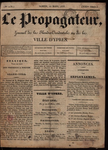 Le Propagateur (1818-1871) 1838-03-24
