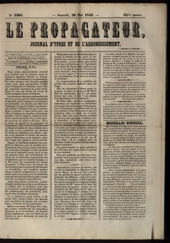 Le Propagateur (1818-1871) 1849-05-26