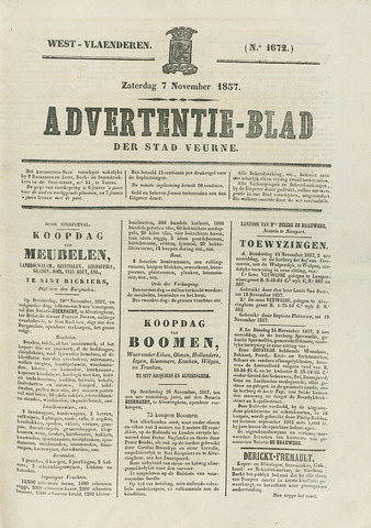 Het Advertentieblad (1825-1914) 1857-11-07