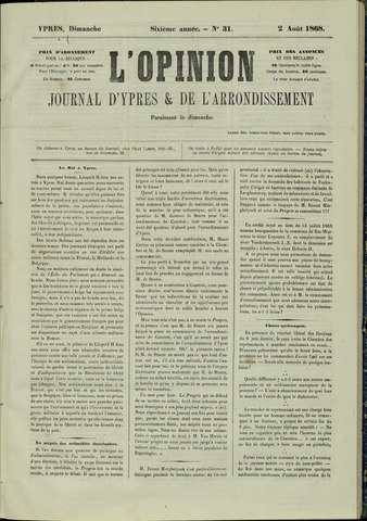 L’Opinion (1863-1873) 1868-08-02