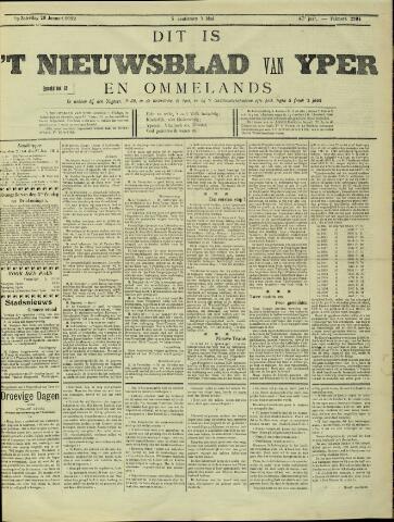 Nieuwsblad van Yperen en van het Arrondissement (1872 - 1912) 1912-01-20