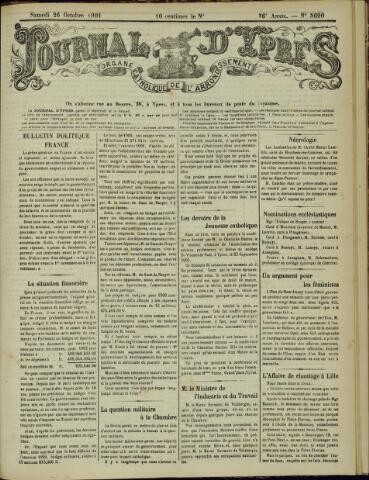 Journal d’Ypres (1874 - 1913) 1901-10-26