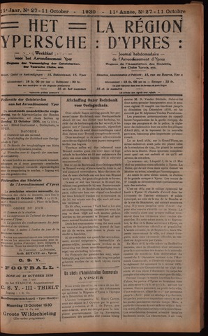 Het Ypersch nieuws (1929-1971) 1930-10-11