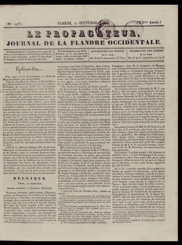 Le Propagateur (1818-1871) 1836-09-17