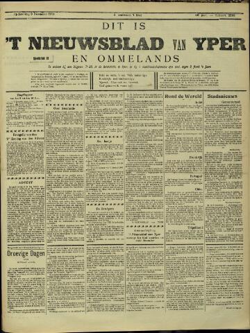 Nieuwsblad van Yperen en van het Arrondissement (1872-1912) 1911-12-09