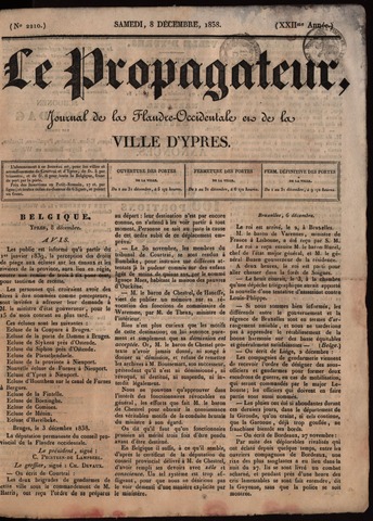 Le Propagateur (1818-1871) 1838-12-08