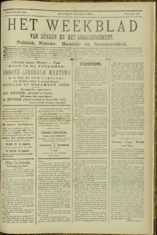 Het weekblad van Ijperen (1886 - 1906) 1905-12-09