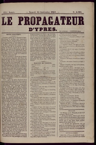 Le Propagateur (1818-1871) 1863-09-12