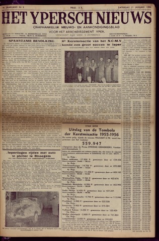 Het Ypersch nieuws (1929-1971) 1956-01-21