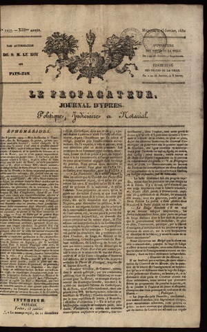 Le Propagateur (1818-1871) 1830-01-13