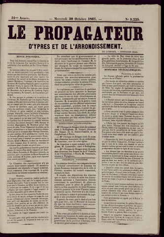 Le Propagateur (1818-1871) 1867-10-30