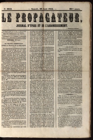Le Propagateur (1818-1871) 1852-08-28