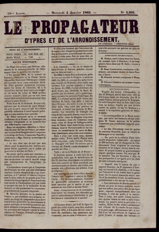 Le Propagateur (1818-1871) 1865-01-04