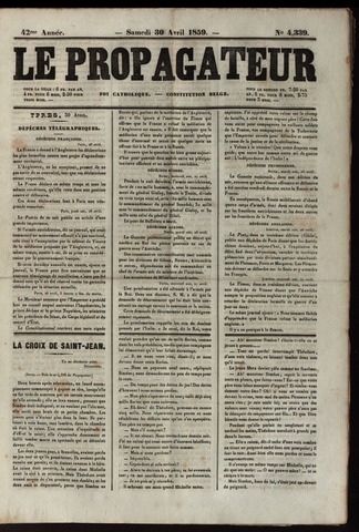 Le Propagateur (1818-1871) 1859-04-30
