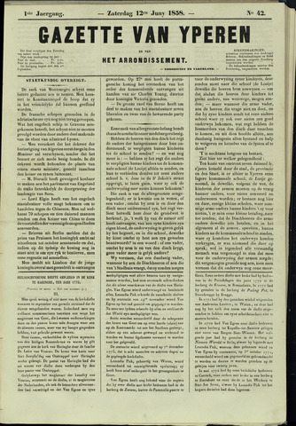 Gazette van Yperen (1857-1862) 1858-06-12