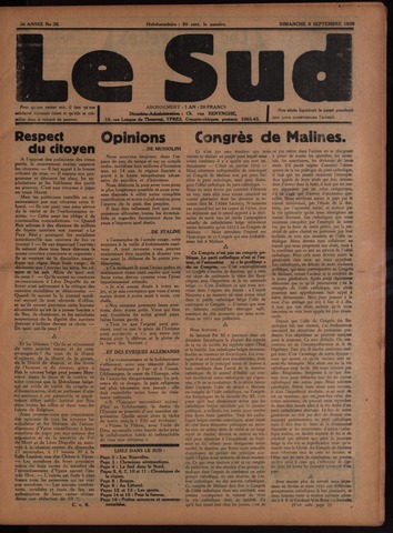 Le Sud (1934-1939) 1936-09-06