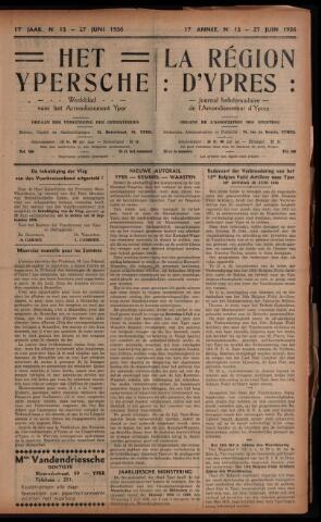 Het Ypersch nieuws (1929-1971) 1936-06-27