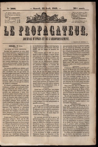 Le Propagateur (1818-1871) 1843-04-22