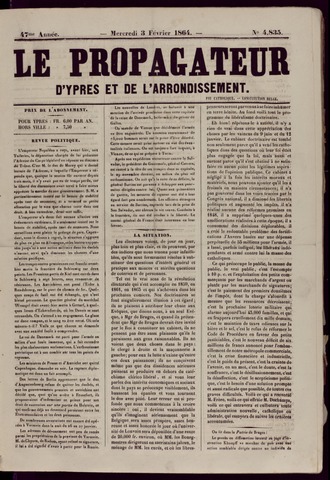 Le Propagateur (1818-1871) 1864-02-03