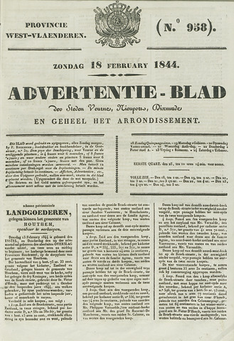 Het Advertentieblad (1825-1914) 1844-02-18