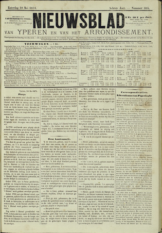 Nieuwsblad van Yperen en van het Arrondissement (1872 - 1912) 1873-05-10