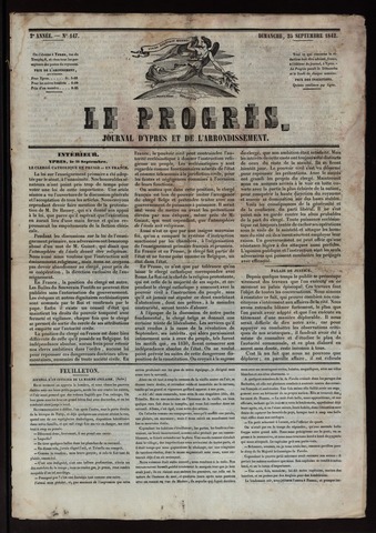 Le Progrès (1841-1914) 1842-09-25