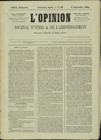 L’Opinion (1863-1873) 1865-09-03