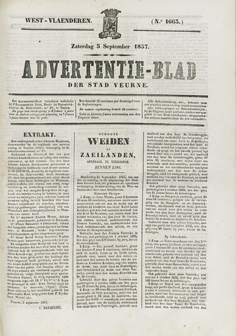 Het Advertentieblad (1825-1914) 1857-09-05