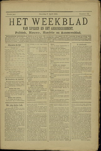 Het weekblad van Ijperen (1886-1906) 1895-04-06