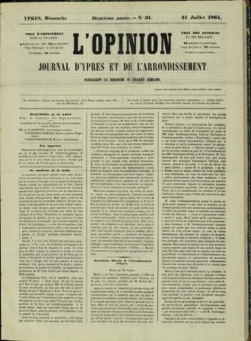 L’Opinion (1863 - 1873) 1864-07-31