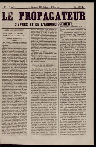 Le Propagateur (1818-1871) 1864-10-29