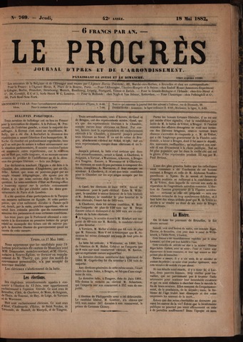 Le Progrès (1841-1914) 1882-05-18