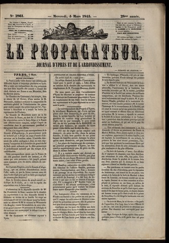 Le Propagateur (1818-1871) 1845-03-05