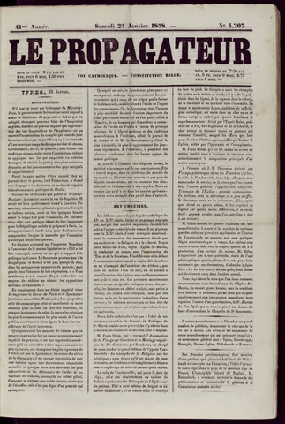 Le Propagateur (1818-1871) 1858-01-23