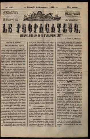 Le Propagateur (1818-1871) 1843-09-06