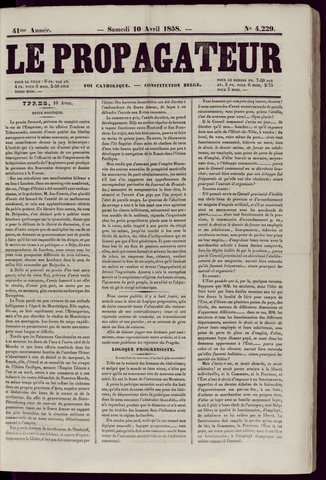 Le Propagateur (1818-1871) 1858-04-10
