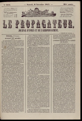 Le Propagateur (1818-1871) 1847-11-06