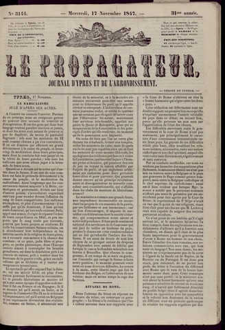 Le Propagateur (1818-1871) 1847-11-17