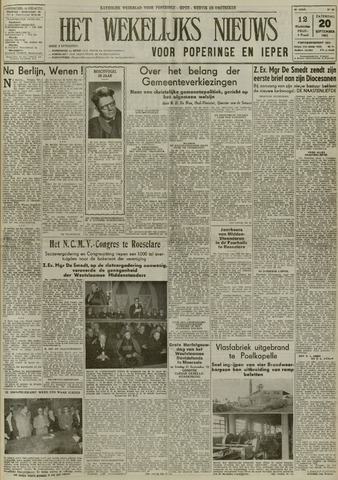 Het Wekelijks Nieuws (1946-1990) 1952-09-20