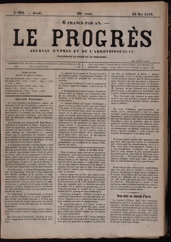 Le Progrès (1841-1914) 1878-05-23